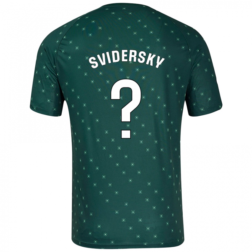 Kinderen Martin Svidersky #0 Donkergroen Uitshirt Uittenue 2024/25 T-Shirt België