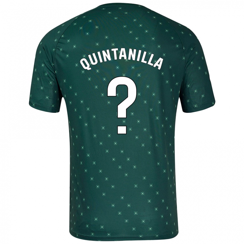 Kinderen Rubén Quintanilla #0 Donkergroen Uitshirt Uittenue 2024/25 T-Shirt België