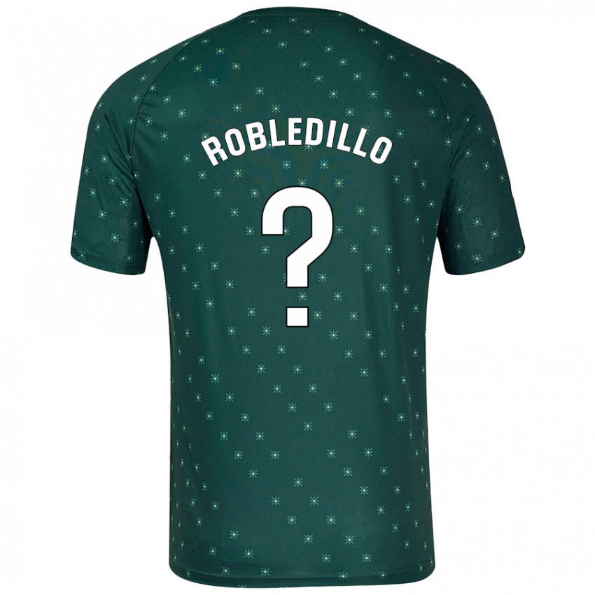 Kinderen Pedro Robledillo #0 Donkergroen Uitshirt Uittenue 2024/25 T-Shirt België