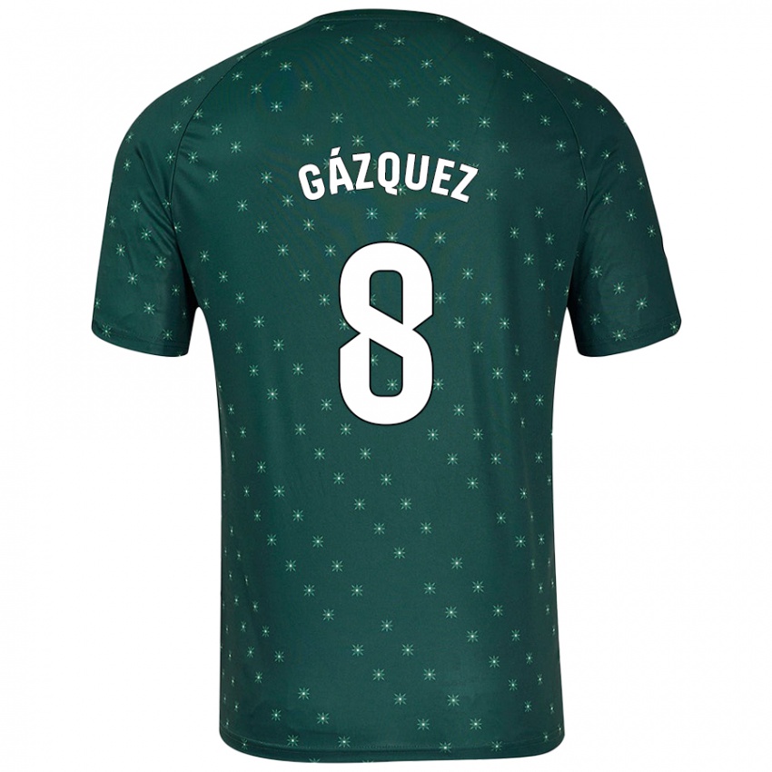 Kinderen Joan Gázquez #8 Donkergroen Uitshirt Uittenue 2024/25 T-Shirt België