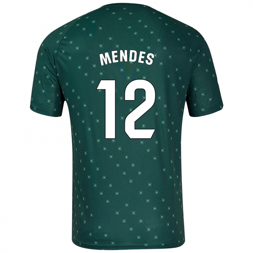 Kinderen Alex Mendes #12 Donkergroen Uitshirt Uittenue 2024/25 T-Shirt België