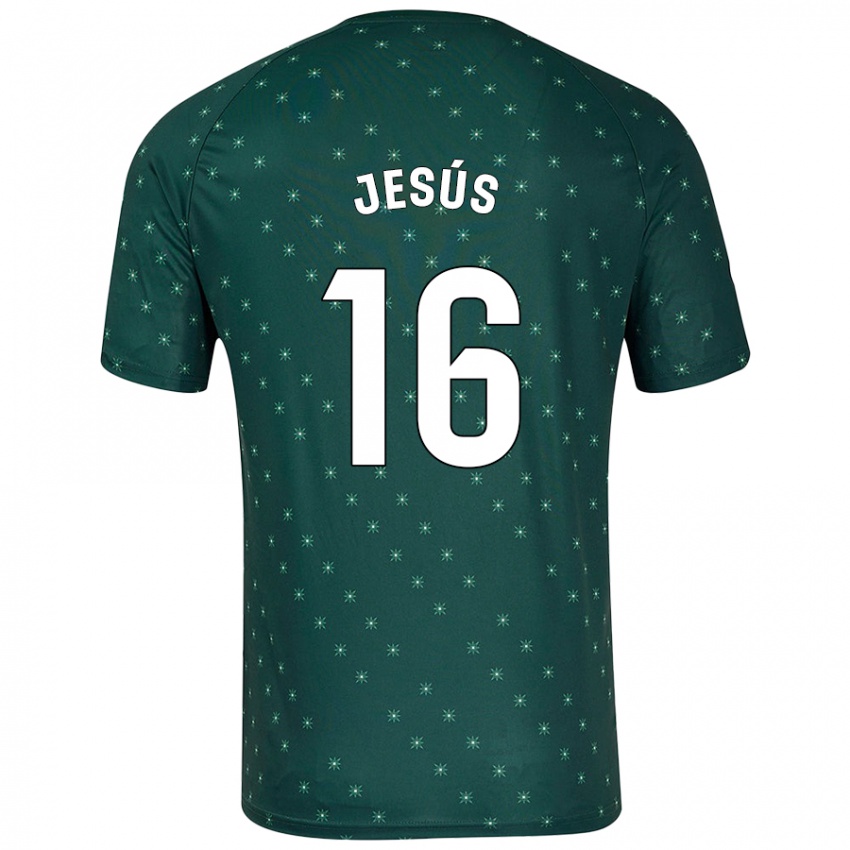 Kinderen Antonio Jesús #16 Donkergroen Uitshirt Uittenue 2024/25 T-Shirt België