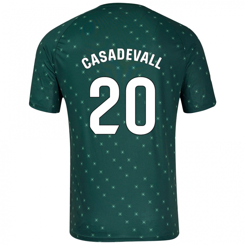 Kinderen Marçal Casadevall #20 Donkergroen Uitshirt Uittenue 2024/25 T-Shirt België