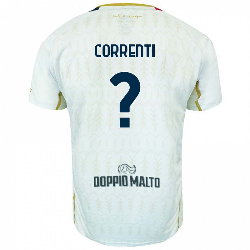 Enfant Maillot Gabriele Correnti #0 Blanc Tenues Extérieur 2024/25 T-Shirt Belgique