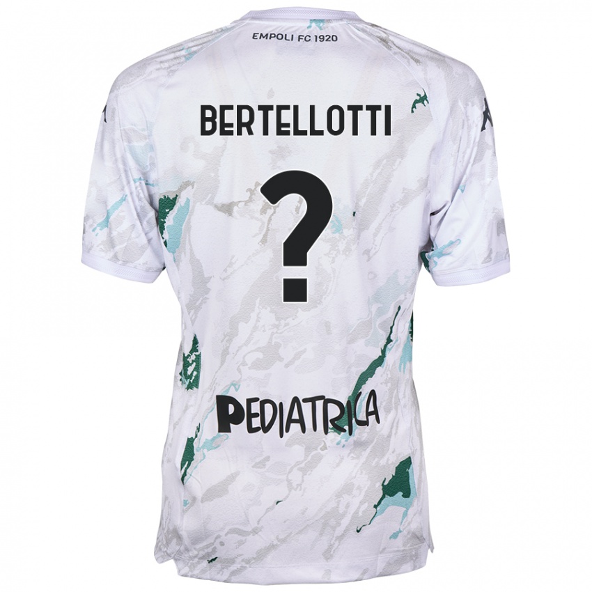 Enfant Maillot Giacomo Bertellotti #0 Gris Tenues Extérieur 2024/25 T-Shirt Belgique