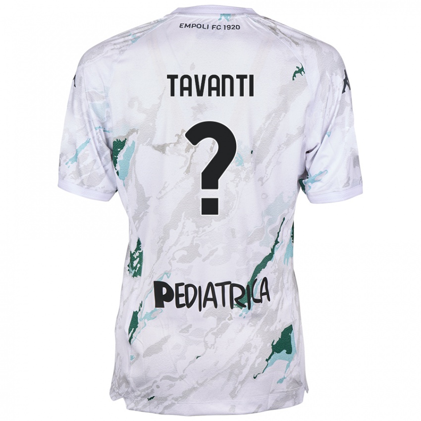 Enfant Maillot Samuele Tavanti #0 Gris Tenues Extérieur 2024/25 T-Shirt Belgique