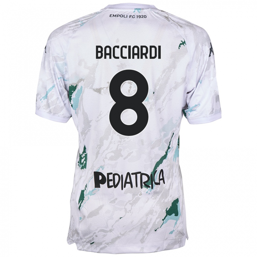 Enfant Maillot Andrea Bacciardi #8 Gris Tenues Extérieur 2024/25 T-Shirt Belgique