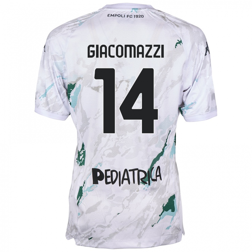 Enfant Maillot Sebastián Giacomazzi #14 Gris Tenues Extérieur 2024/25 T-Shirt Belgique