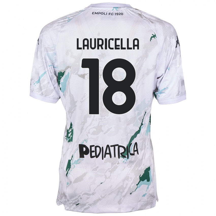 Enfant Maillot Giovanni Lauricella #18 Gris Tenues Extérieur 2024/25 T-Shirt Belgique