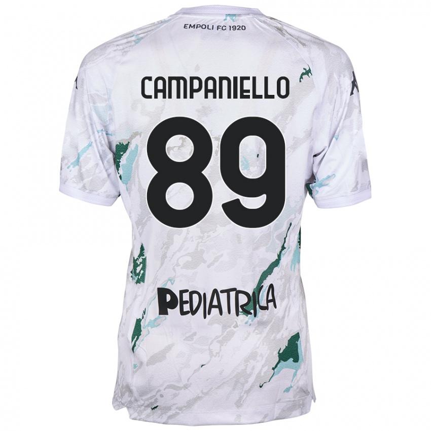 Enfant Maillot Thomas Campaniello #89 Gris Tenues Extérieur 2024/25 T-Shirt Belgique