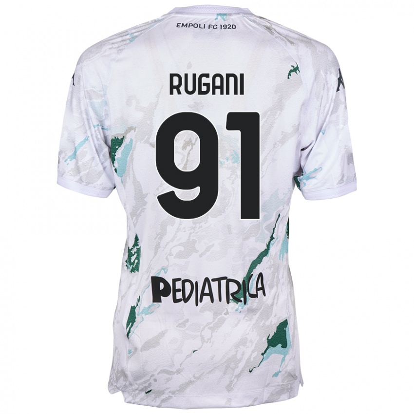 Enfant Maillot Tommaso Rugani #91 Gris Tenues Extérieur 2024/25 T-Shirt Belgique