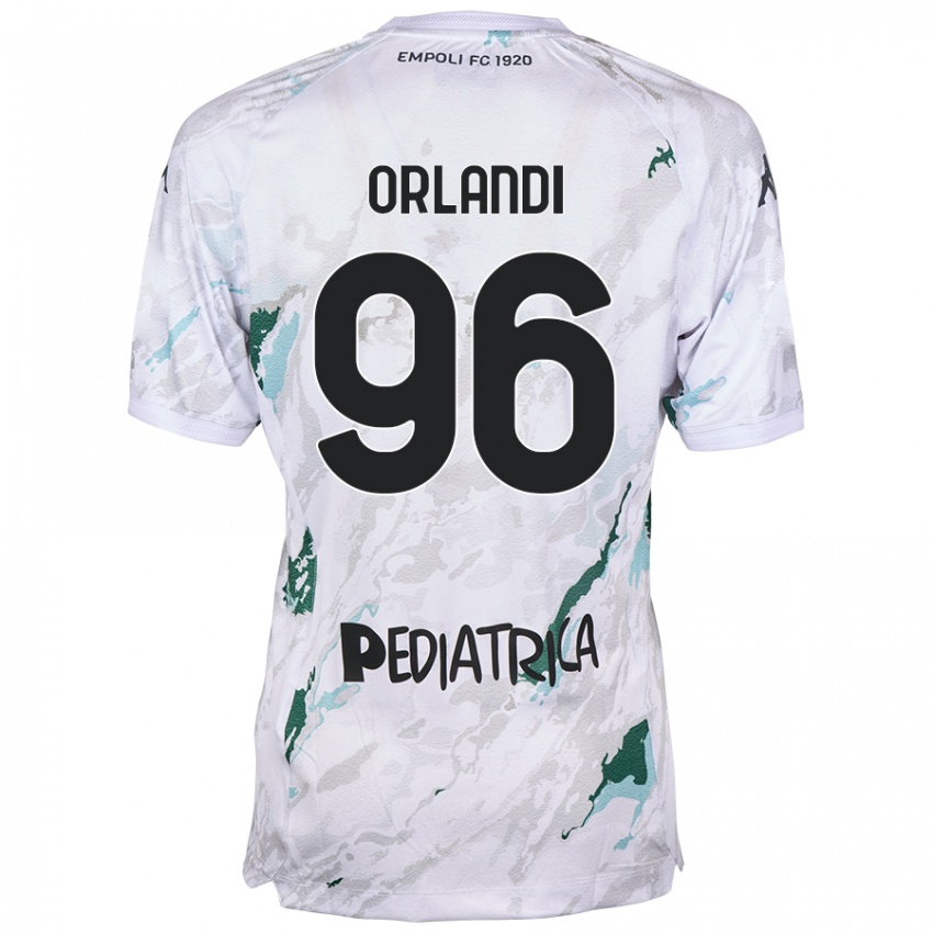 Enfant Maillot Andrea Orlandi #96 Gris Tenues Extérieur 2024/25 T-Shirt Belgique