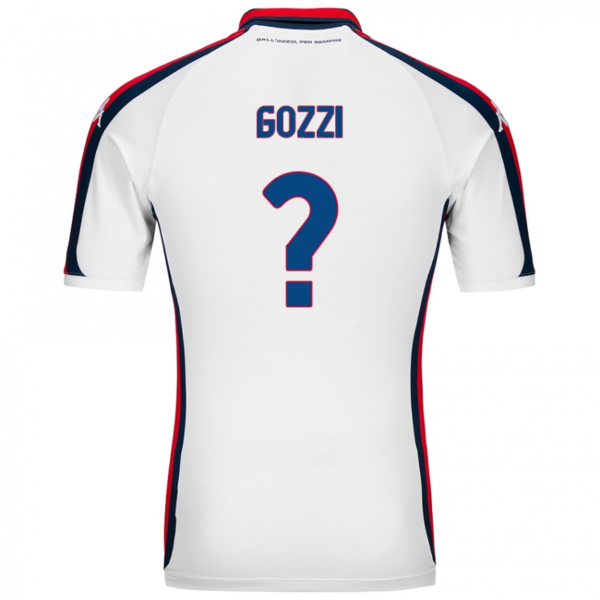 Enfant Maillot Paolo Gozzi #0 Blanc Tenues Extérieur 2024/25 T-Shirt Belgique