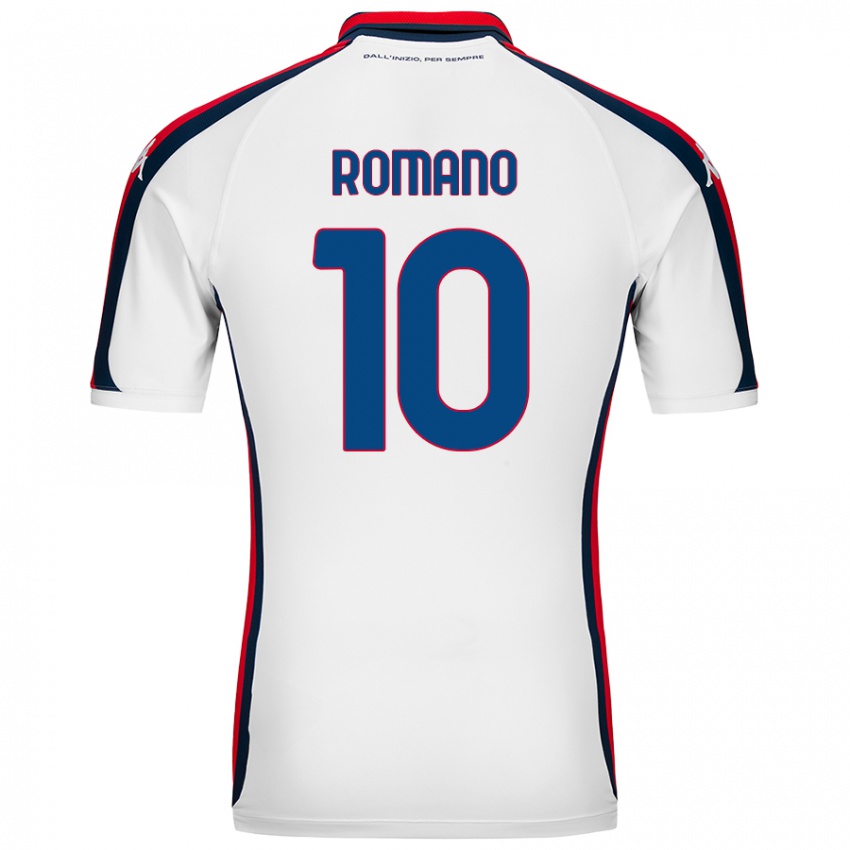 Enfant Maillot Marco Romano #10 Blanc Tenues Extérieur 2024/25 T-Shirt Belgique