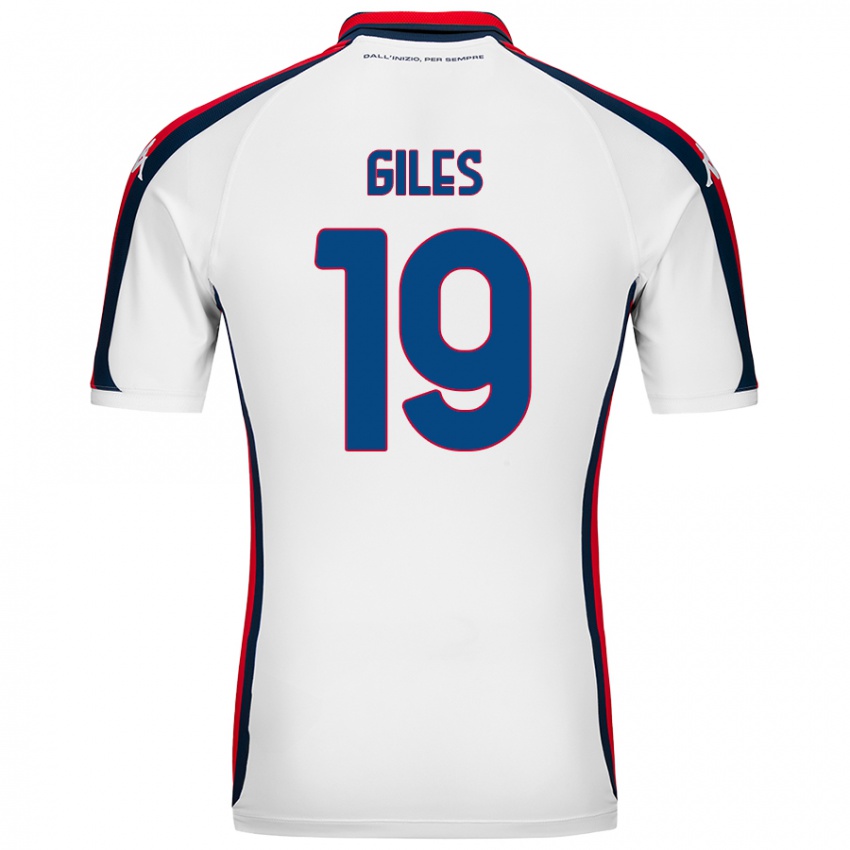 Enfant Maillot Heidi Giles #19 Blanc Tenues Extérieur 2024/25 T-Shirt Belgique