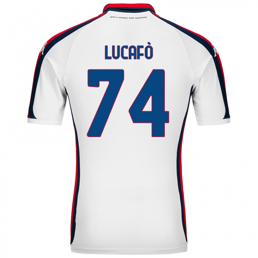 Enfant Maillot Sara Lucafò #74 Blanc Tenues Extérieur 2024/25 T-Shirt Belgique