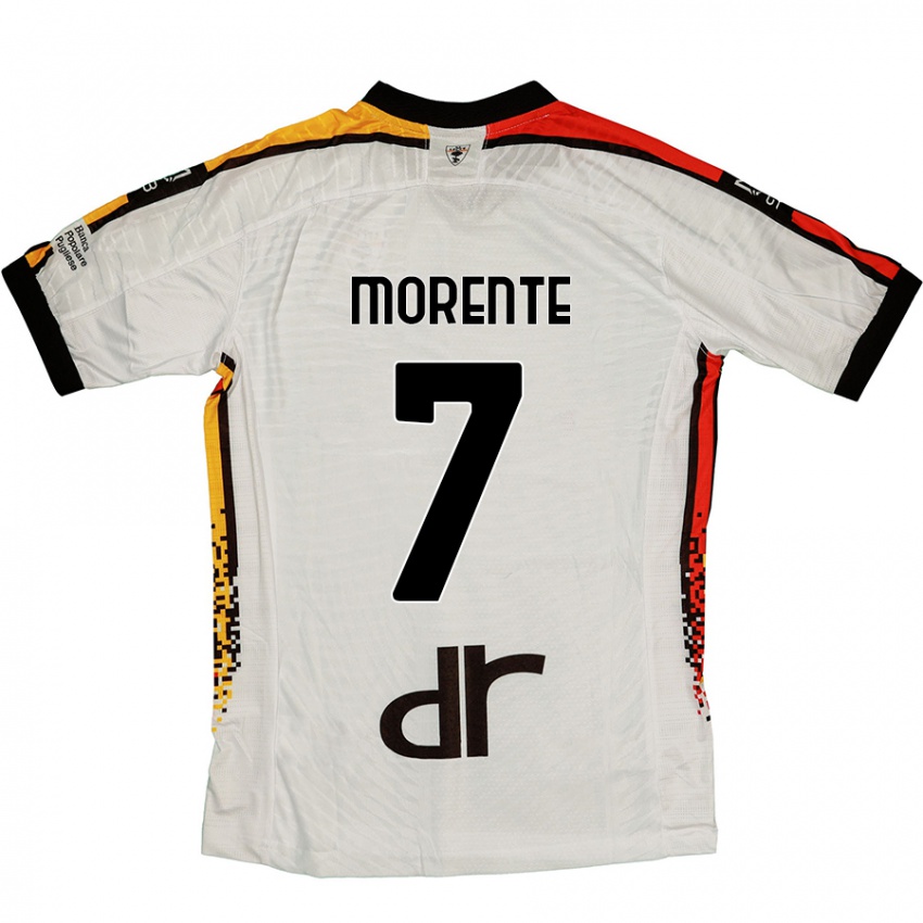 Kinderen Tete Morente #7 Wit Zwart Uitshirt Uittenue 2024/25 T-Shirt België