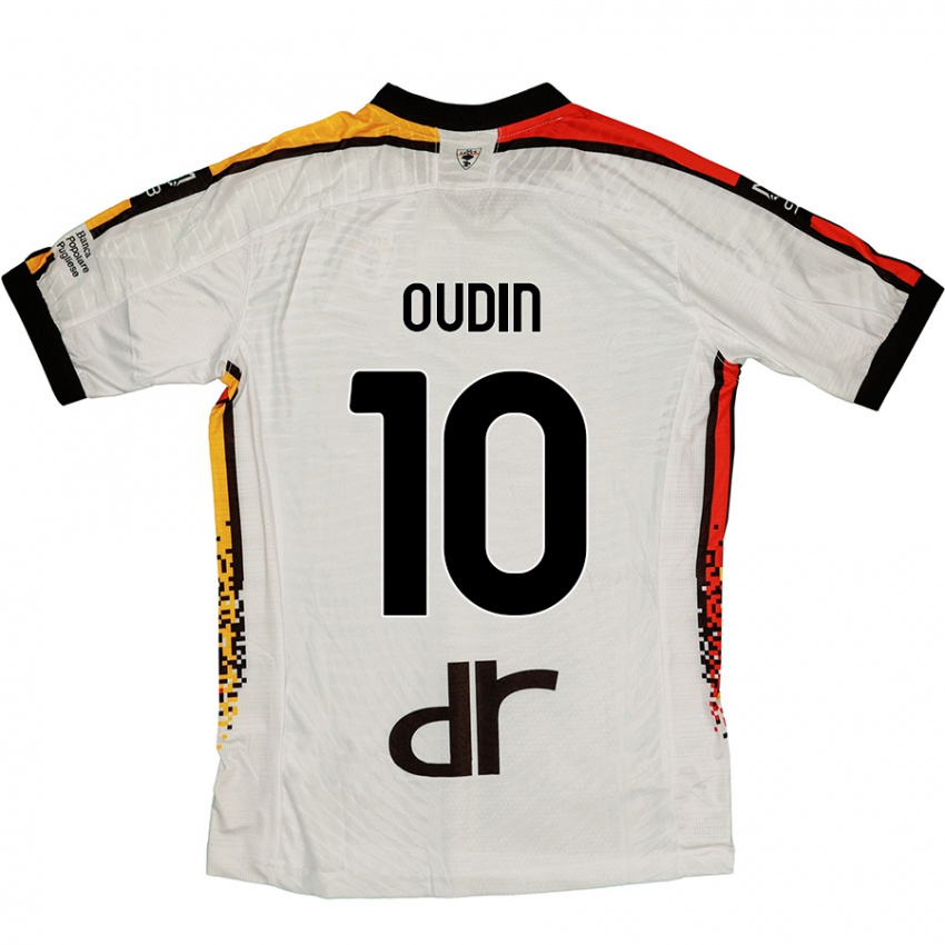 Kinderen Rémi Oudin #10 Wit Zwart Uitshirt Uittenue 2024/25 T-Shirt België