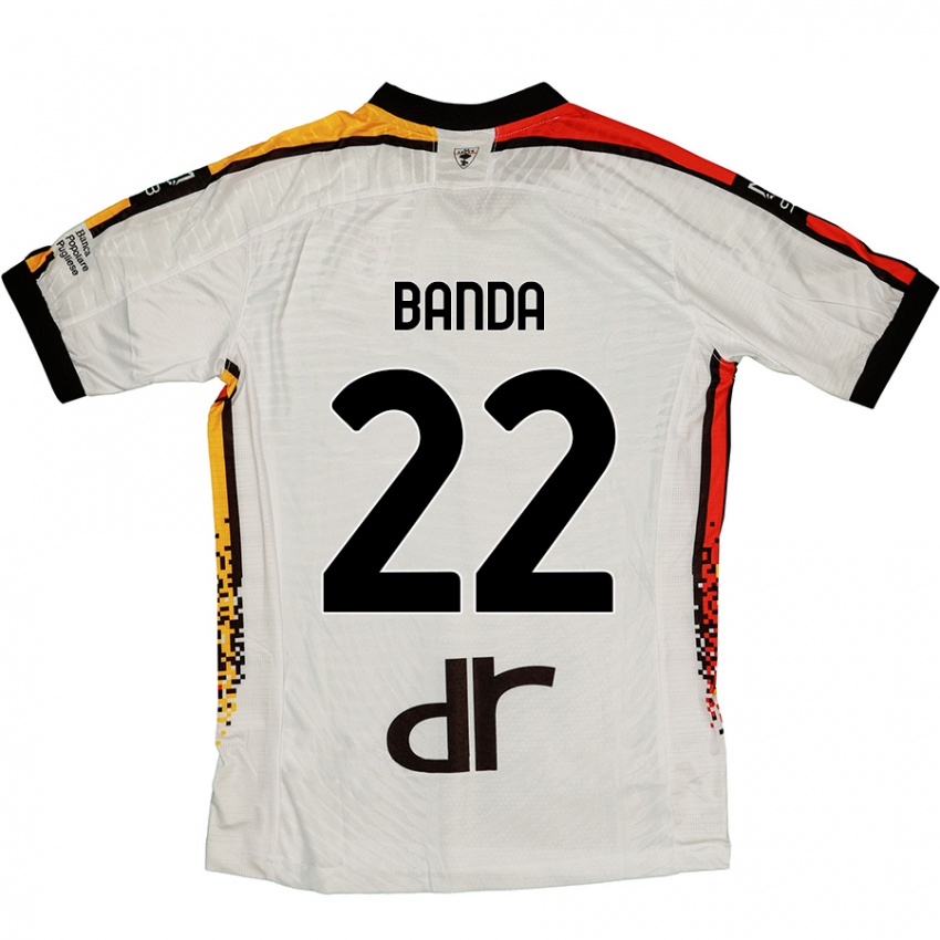 Kinderen Lameck Banda #22 Wit Zwart Uitshirt Uittenue 2024/25 T-Shirt België