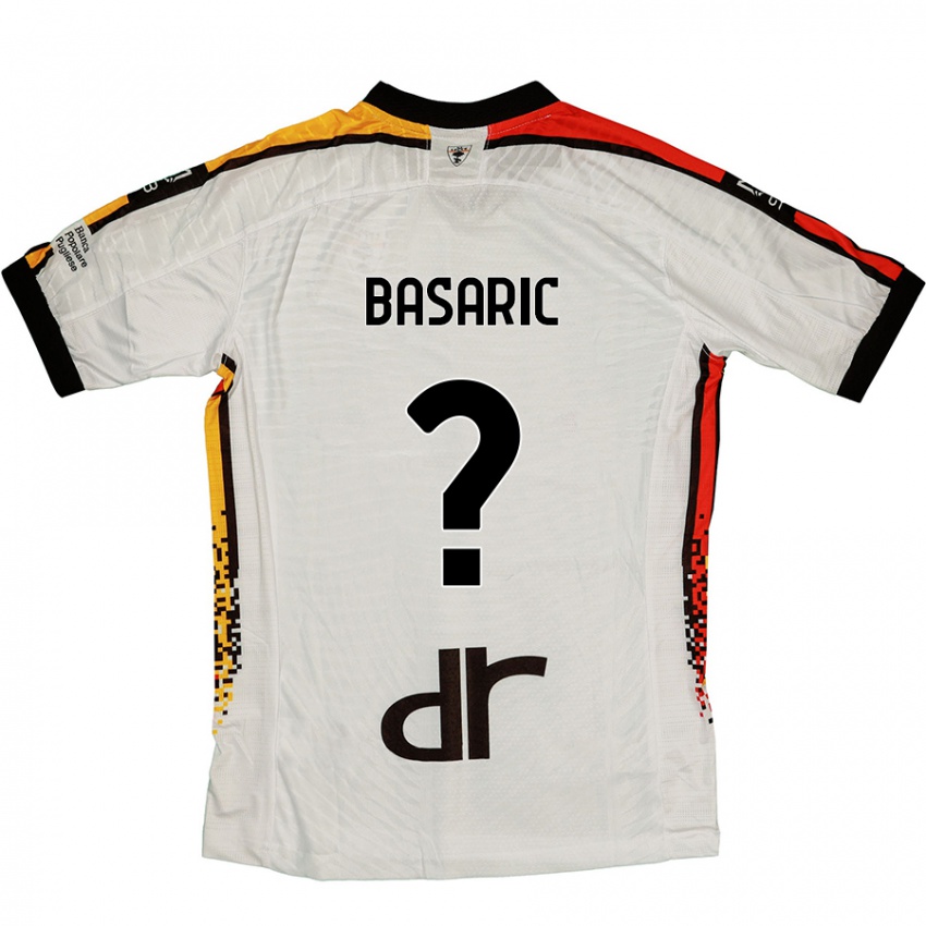 Kinderen Ben Basaric #0 Wit Zwart Uitshirt Uittenue 2024/25 T-Shirt België