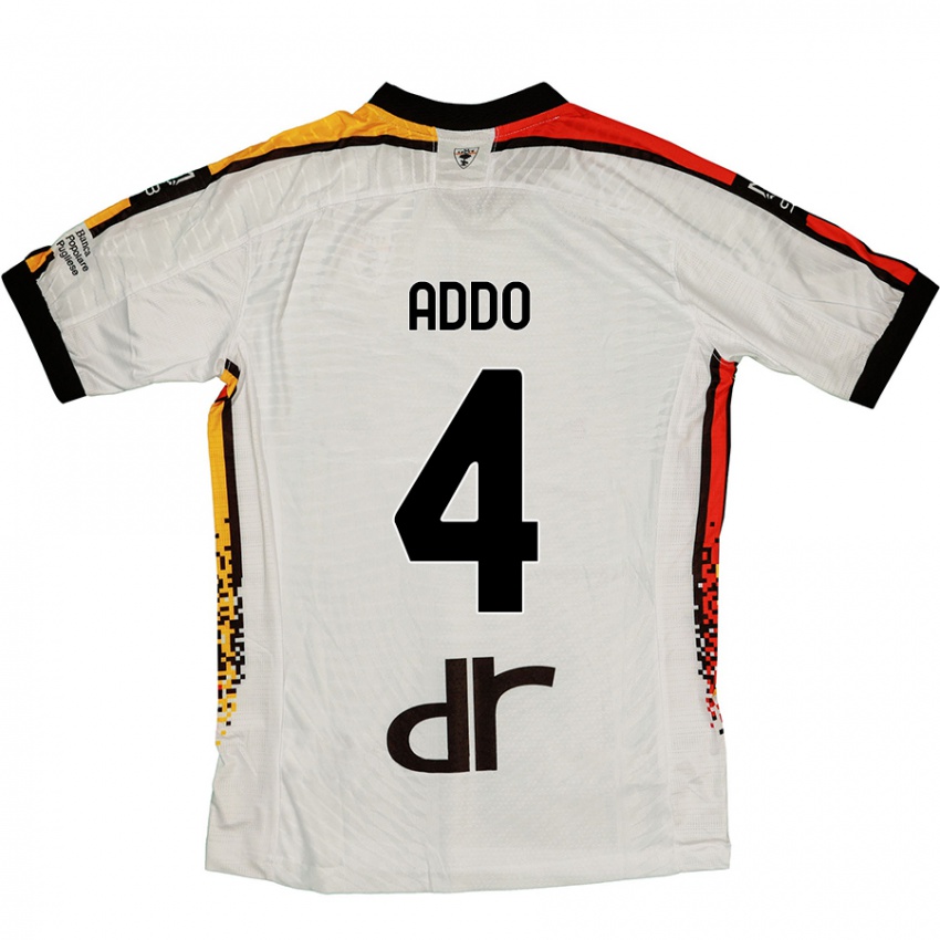 Kinderen Vernon Addo #4 Wit Zwart Uitshirt Uittenue 2024/25 T-Shirt België