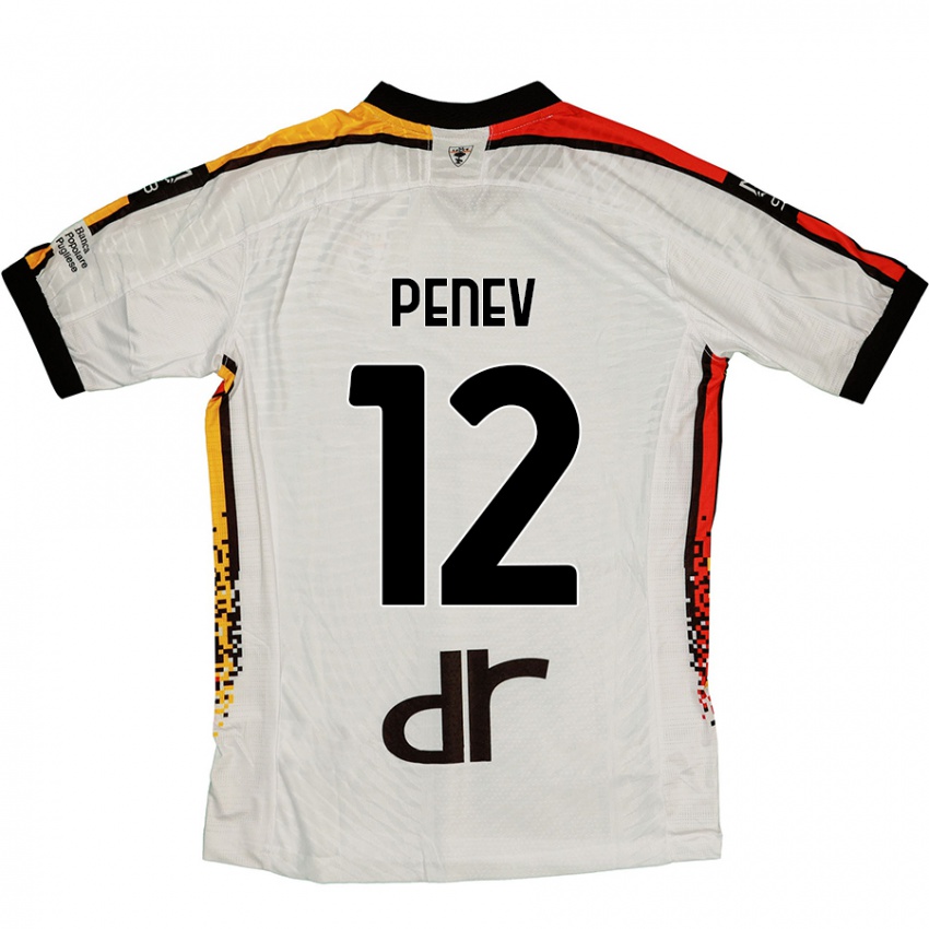 Kinderen Plamen Penev #12 Wit Zwart Uitshirt Uittenue 2024/25 T-Shirt België