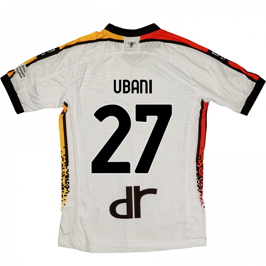 Kinderen Marlon Ubani #27 Wit Zwart Uitshirt Uittenue 2024/25 T-Shirt België