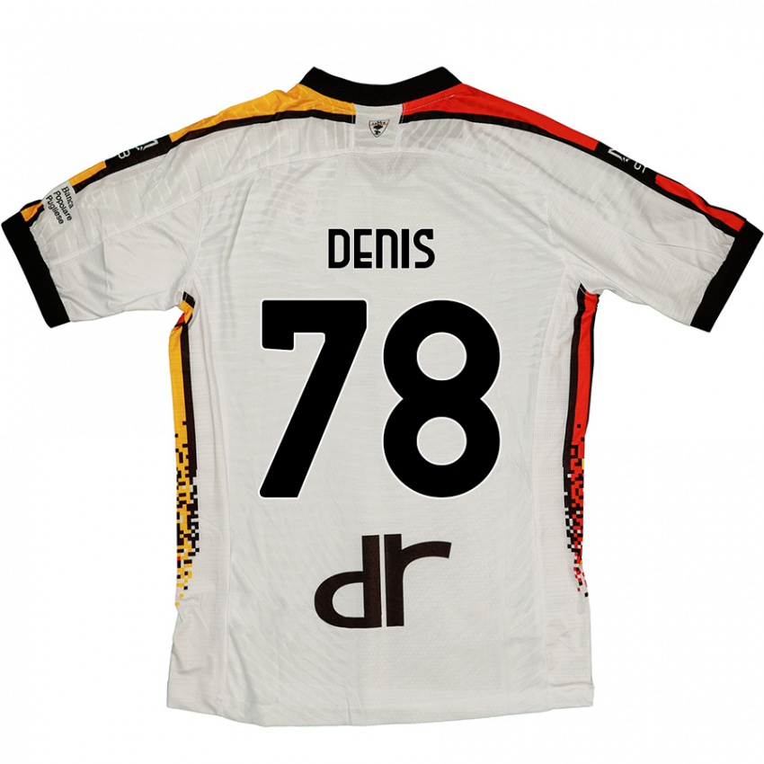 Kinderen Max Denis #78 Wit Zwart Uitshirt Uittenue 2024/25 T-Shirt België