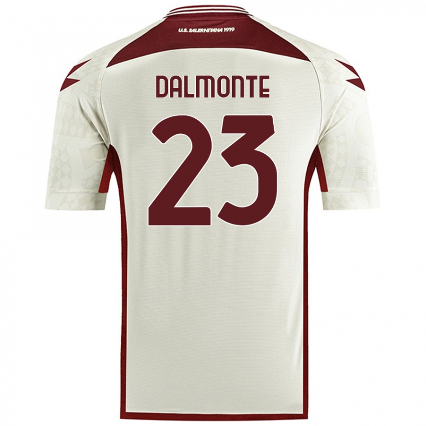 Enfant Maillot Nicola Dalmonte #23 Couleur Crème Tenues Extérieur 2024/25 T-Shirt Belgique