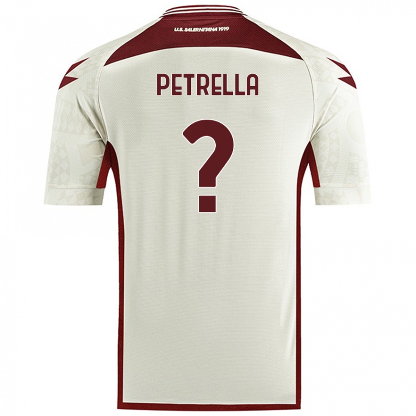 Enfant Maillot Domenico Petrella #0 Couleur Crème Tenues Extérieur 2024/25 T-Shirt Belgique