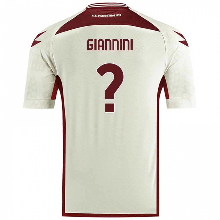 Enfant Maillot Emanuele Giannini #0 Couleur Crème Tenues Extérieur 2024/25 T-Shirt Belgique