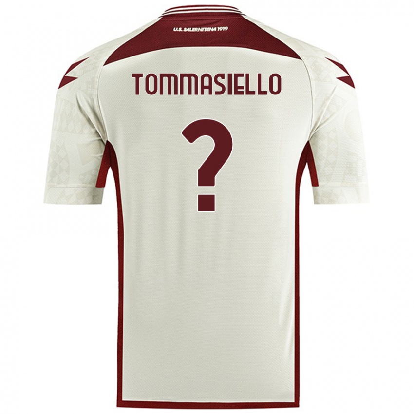 Enfant Maillot Francesco Tommasiello #0 Couleur Crème Tenues Extérieur 2024/25 T-Shirt Belgique