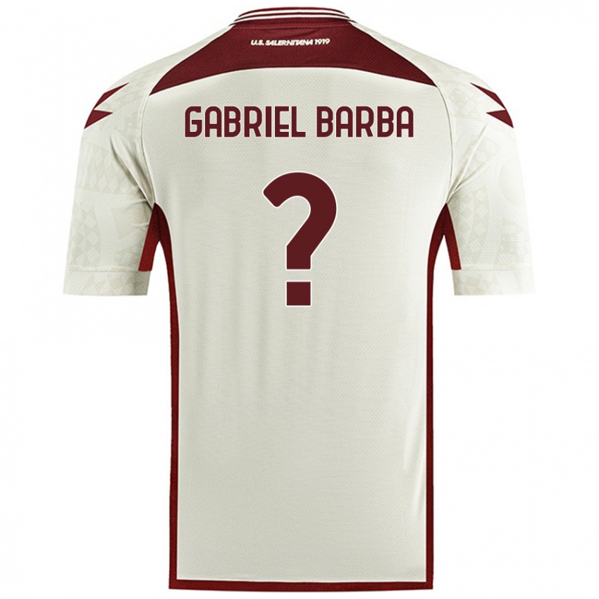 Enfant Maillot Luigi Gabriel Barba #0 Couleur Crème Tenues Extérieur 2024/25 T-Shirt Belgique