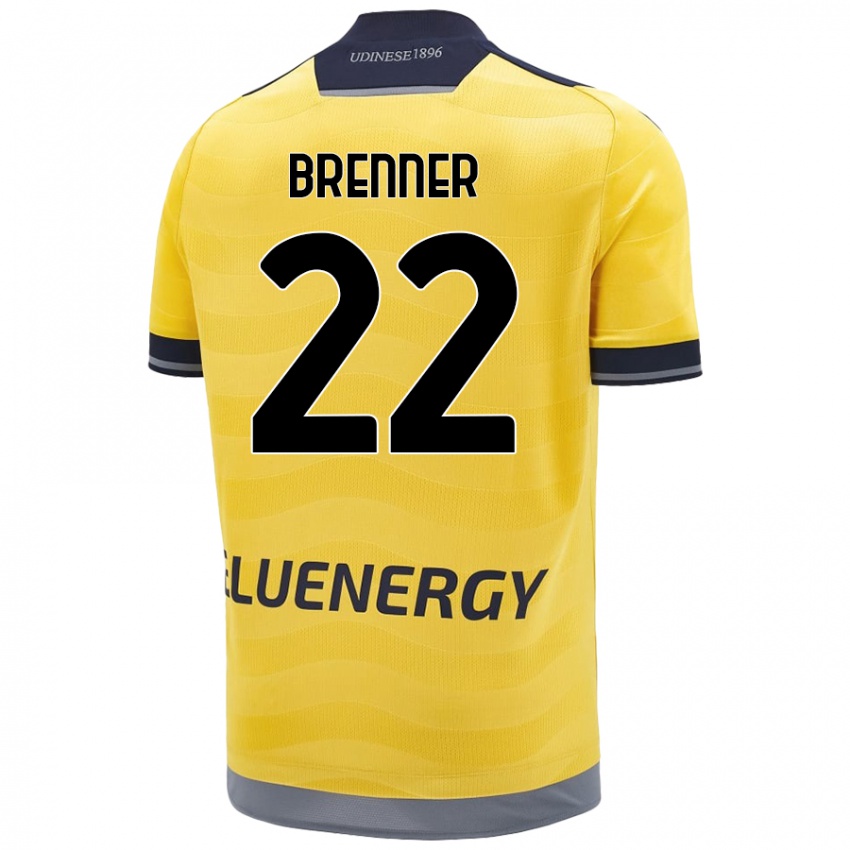 Enfant Maillot Brenner #22 Doré Tenues Extérieur 2024/25 T-Shirt Belgique