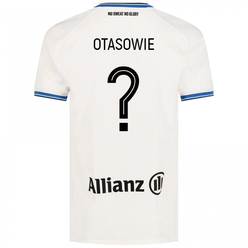 Enfant Maillot Owen Otasowie #0 Blanc Tenues Extérieur 2024/25 T-Shirt Belgique