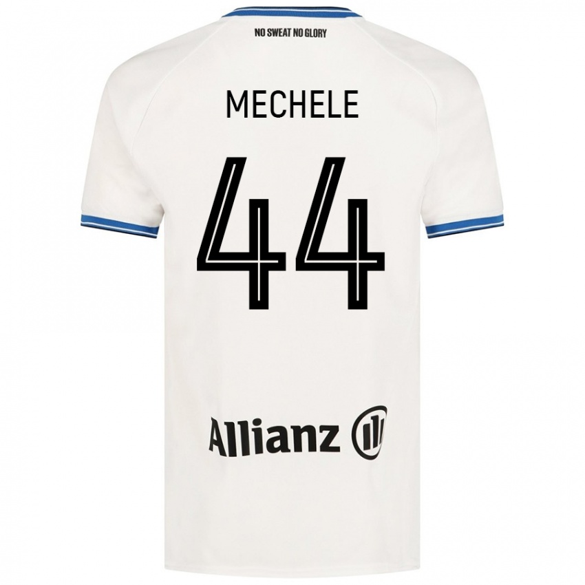 Enfant Maillot Brandon Mechele #44 Blanc Tenues Extérieur 2024/25 T-Shirt Belgique