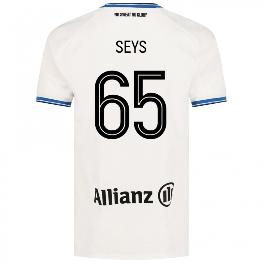 Enfant Maillot Joaquin Seys #65 Blanc Tenues Extérieur 2024/25 T-Shirt Belgique