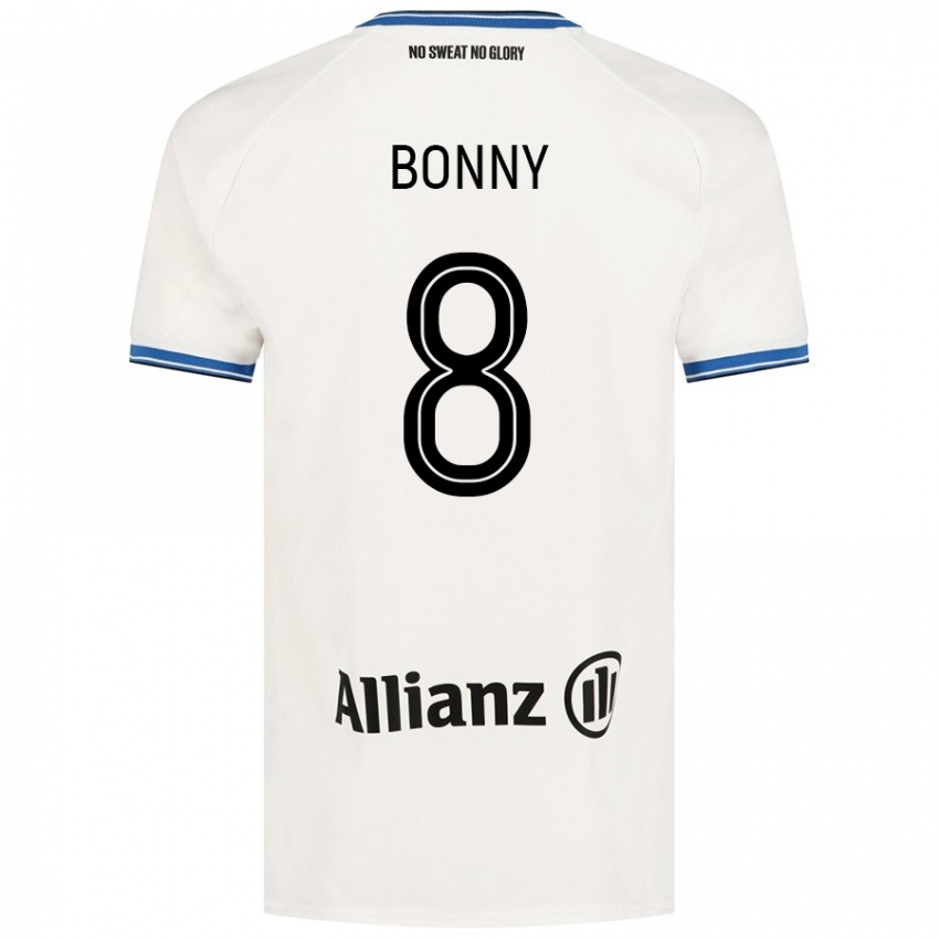 Enfant Maillot Chionne Bonny #8 Blanc Tenues Extérieur 2024/25 T-Shirt Belgique