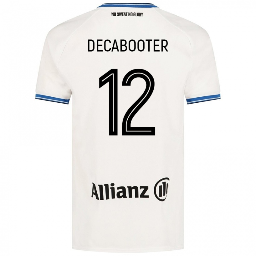 Enfant Maillot Marith Decabooter #12 Blanc Tenues Extérieur 2024/25 T-Shirt Belgique