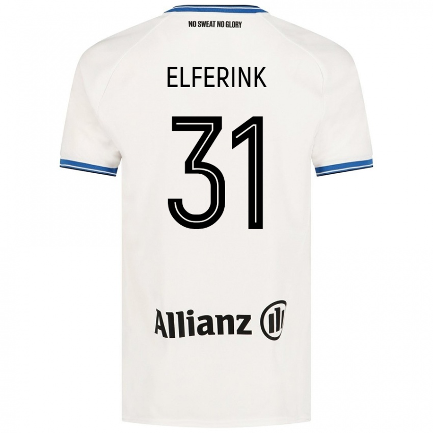 Enfant Maillot Marie Elferink #31 Blanc Tenues Extérieur 2024/25 T-Shirt Belgique