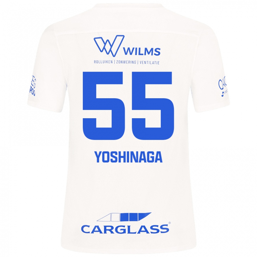 Enfant Maillot Yumeki Yoshinaga #55 Blanc Tenues Extérieur 2024/25 T-Shirt Belgique