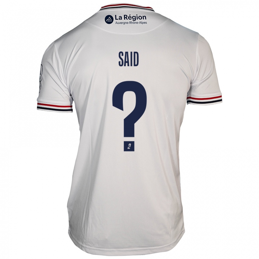 Enfant Maillot Amine Saïd #0 Blanc Tenues Extérieur 2024/25 T-Shirt Belgique