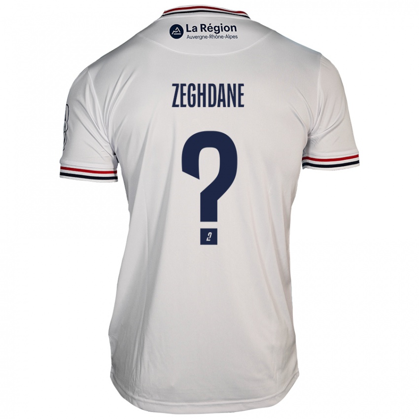 Enfant Maillot Merwan Zeghdane #0 Blanc Tenues Extérieur 2024/25 T-Shirt Belgique