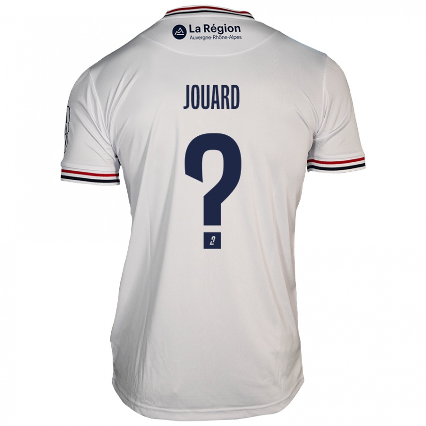 Enfant Maillot Dylan Jouard #0 Blanc Tenues Extérieur 2024/25 T-Shirt Belgique