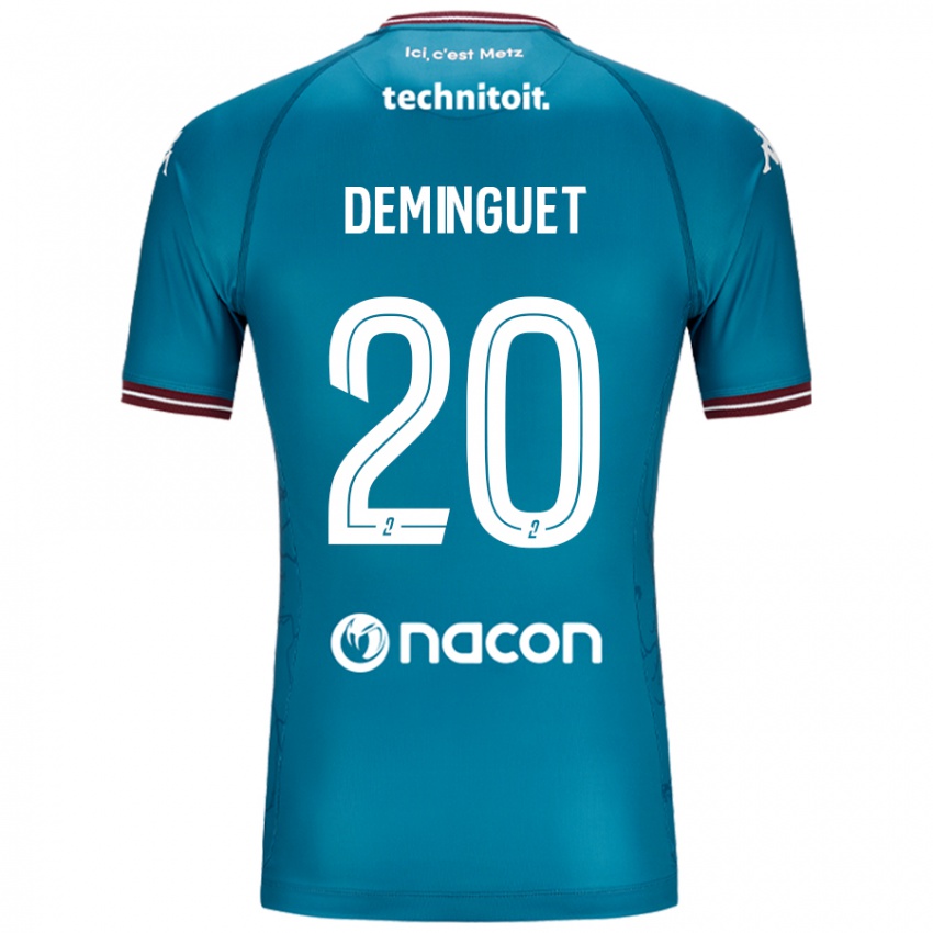 Kinderen Jessy Deminguet #20 Blauw Petrol Uitshirt Uittenue 2024/25 T-Shirt België