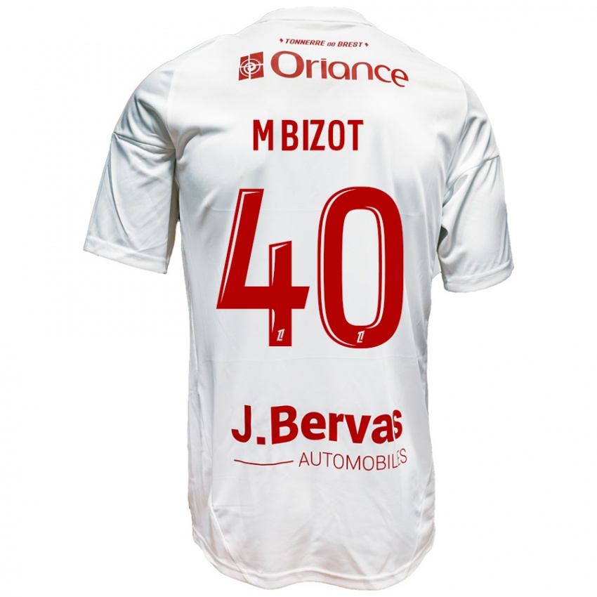 Kinderen Marco Bizot #40 Wit Rood Uitshirt Uittenue 2024/25 T-Shirt België