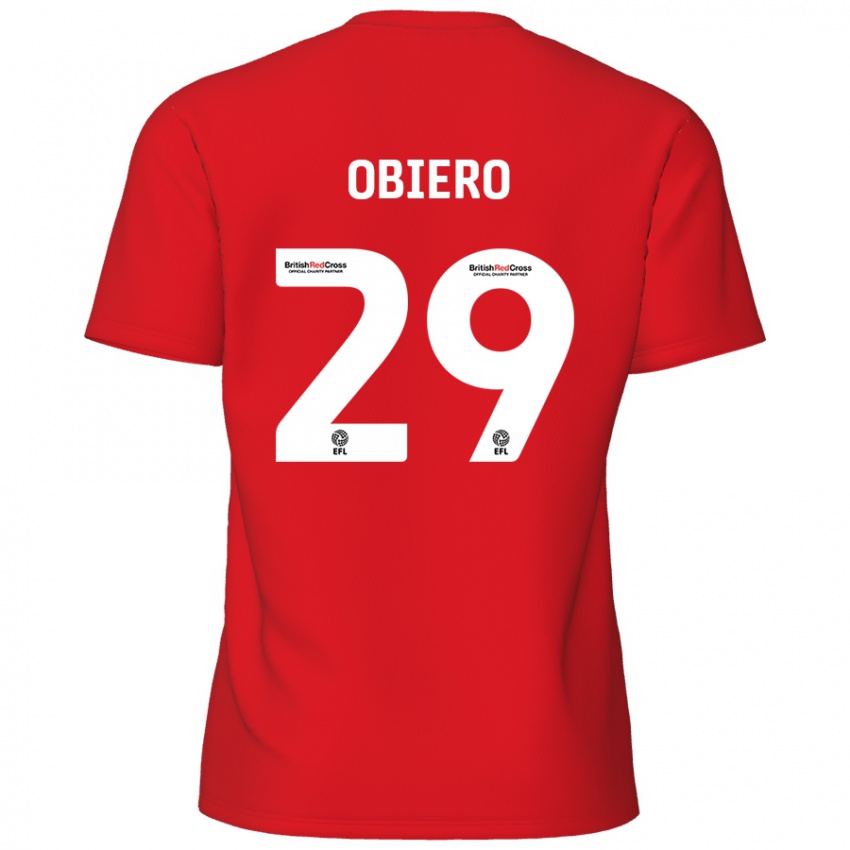 Heren Zech Obiero #29 Rood Thuisshirt Thuistenue 2024/25 T-Shirt België