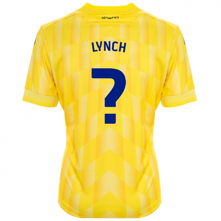 Heren Bobby Lynch #0 Geel Thuisshirt Thuistenue 2024/25 T-Shirt België