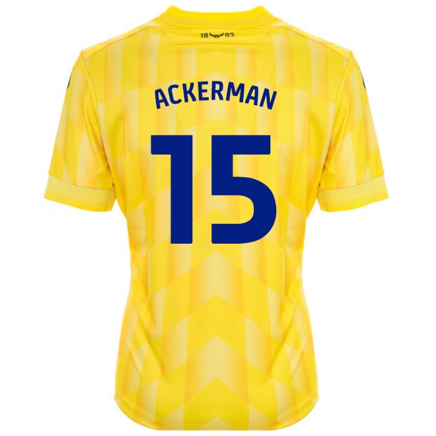 Heren Daisy Ackerman #15 Geel Thuisshirt Thuistenue 2024/25 T-Shirt België