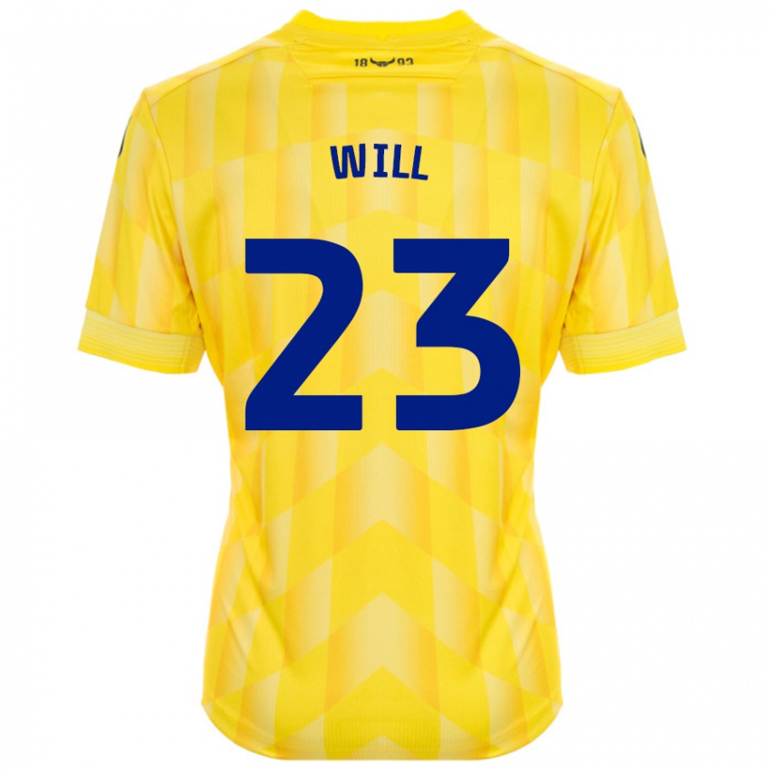 Heren Merrick Will #23 Geel Thuisshirt Thuistenue 2024/25 T-Shirt België